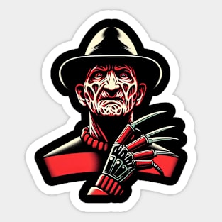 Freddy Krueger Profile - A Nightmare on Elm Street Sticker